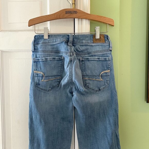 American Eagle Super Super Stretch Skinny Jeans in Light Wash - Picture 6 of 6